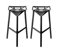 Set de 2 tabourets Stool One H 74cm WxHxD 53.5x74x46cm