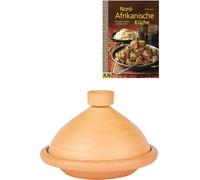 set de 2 tajines ORIGINAUX Touareg Ø 31 cm + livre de cuisine nord-africaine