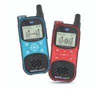 VTech - Talkie-walkies Kidi Talkie Explorer Bleu/Rouge, Lampe torche, Portée 200 m, Cryptée