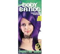 Set de 2 tatouages tour de cou Dentelle CHAKS - idéal pour Rock, Halloween et Carnaval - tatouages éphémères