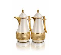 Set de 2 Thermos de Luxe - Élégance Orientale & Performance Premium 1,0 L chacun - parfait pour le thé, le café ou les boissons fraîches.Poignée ergonomique