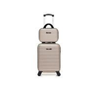 Set de 2 valises BLUESTAR BRAZILIA-H Beige en ABS BEIGE G