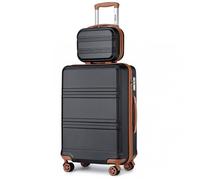 Set de 2 valises cabine rigide - KONO - 20"" + Vanity - Coque ABS - 4 roulettes 360° - Cadenas TSA