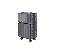 Set de 2 Valises de Voyage L/XL, Coque Rigide ABS Valise Cabine avec TSA Serrure à Combinaison et Poignée télescopique, Valise de Cabine avec roulettes 360° et Fermeture Éclair, pour Avion (Noir)
