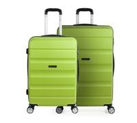 Set de 2 Valises Trolley - ITACA - Pistache - Coque Rigide - 4 Roulettes - Format 48h