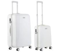 Set de 2 valises TSA - CarryOn Skyhopper TSA bagage a main avec grande valise 78cm - Blanc