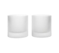 Set de 2 verres à boire Ripple H x Ø 9x8.5cm