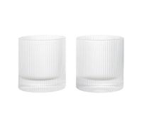Set de 2 verres à boire Ripple H x Ø 9x8.5cm