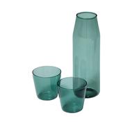 Set de 2 verres à eau avec carafe Milk glass H x Ø 7.4x7.9cm/caraffe H x Ø 23x7.5cm
