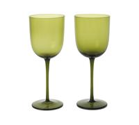 Ferm Living Verre à vin blanc Host 30 cl Lot de 2 Vert mousse