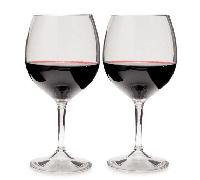 GSI Outdoors – Verres à vin emboîtables – Ensemble 2 pièces – Clair