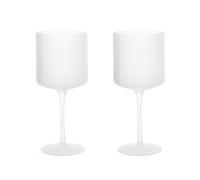 ferm LIVING - Ripple Rouge Wine Glasses Set of 2 Frosted