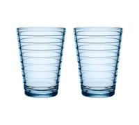 iittala Set de 2 verres Aino Aalto 33cl bleu aqua H x Ø 10,7x8,1cm