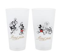 Stor S.L. Set de 2 verres Mickey Mouse Vintage en verre 490 ml