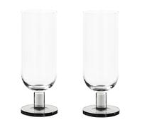 Tom Dixon Set de 2 verres longdrink Puck fumée H 18cm / Ø 6,5cm