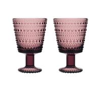 Iittala Verre à eau sur pied Kastehelmi 26cl lot de 2 Callune