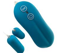 Set de 2 Vibro-bullets Mini oeuf vibrant pour femmes 4cm × Ø2cm, 20 modes vibratoires silencieux & puissants oeufs vibratoires discrets pour stimulation clitoridienne & point G Fops M14-2