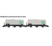 SET DE 2 WAGONS CITERNES A 3 ESSIEUX BP DB HN 6608