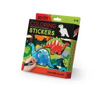 Set de 20 autocollants à colorier Dinosaures - Multicolore