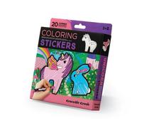 Set de 20 autocollants à colorier Licornes - Multicolore