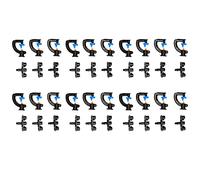 Set de 20 Buses Pulvérisateur G Type 180° Réflexion, Atomiseur pour Tuyau 4/7, Pulvérisation Uniforme et Économie d'eau - Buse Pulvérisateur Brumisateur, Irrigation pour Serres