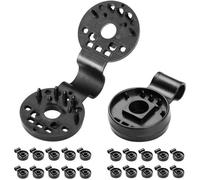 Set de 20 clips de fixation 3,8cm noir pour brise-vent brise-vue réutilisable fixation sardines trous supplémentaires maison jardin