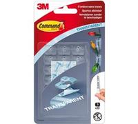 Crochets 3M Command déco clip transparents, 20 clips 24 languettes