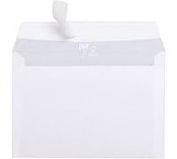 Set de 20 enveloppes Clairefontaine Adhéclair 114 x 162 mm Blanc Blanc G