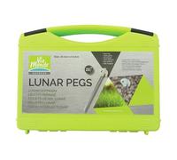 Set de 20 piquets LUNAR PEGS L:20.3 cm + mallette - sols très durs et caillouteux - attaches fluorescente