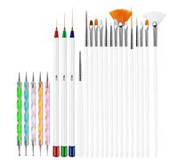 Set de 23 pinceaux pour nail art stylos peinture gravure et pointillisme ongles acryliques français outil dessin d DIY