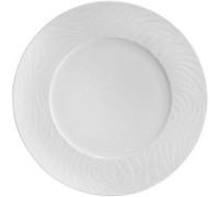 Set de 24 assiettes pains RIA rondes, plat pour servir des tranches de pain, salade et dessert en porcelaine blanc - diamètre 16 x hauteur 2 cm - VISIODIRECT - Blanc G