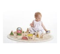 TickiT Jouet éducatif Formes géométriques en bois - Boîte 24 Multicolore - À partir de 12 mois