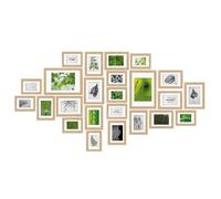 BOMOE Lot de Cadres Photo 24 pcs pour collages avec passepartout décoration