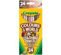 CRAYOLA - Loisirs créatifs - 24 Crayons de Couleur Colors of the World - A partir de 5 ans