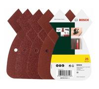 Bosch Set de 25 feuilles abrasives pour ponceuse multi, grain 80, 120, 180 Quantité:1