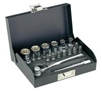 TOOLCRAFT Jeu de clés à douille métrique 1/4\ (6.3 mm) 23 pièces 820928