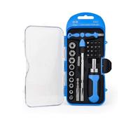 Set de 29 piÃces de tournevis, douilles et adaptateur Ã cliquet - Outils de rÃparation domestique et kit d'outils miniatures