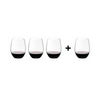 Set de 3+1 de verres á vin Cabernet/Merlot O Wine H 12,1cm, 600ccm
