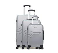 Set de 3 ABS QUEENS 75 cm - gris - AMERICAN TRAVEL
