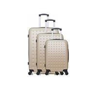 Set de 3 valises - HERO - TAURUS - 4 roues - Beige
