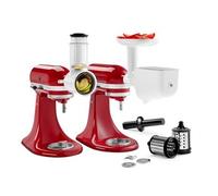Set de 3 accessoires avec hachoir à viande, un moulin à légumes et une râpe multifonction