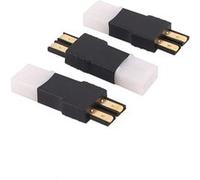 Set de 3 Adaptateurs Connecteur Mâle Traxxas à Femelle Big Tamiya Compatibilité et Flexibilité Matériau Durable Ecologique, Noir, Plastique