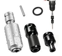 Set de 3 Adaptateurs d'embouts pour hocs, Adaptateur À Tige Carrée (Non Compatible avec SDS Plus),Convertisseur Douille 1/2 1/4 (Télscopique + Standard) pour Projets DIY & Reparaturen Maison