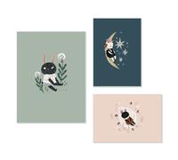 Set de 3 affiches Après la pluie Moulin Roty
