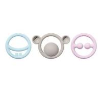 Set de 3 anneaux de dentition tactiles Pastel NIGI, NAGI & NOGI - MOLUK