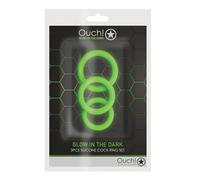 Sextoys Homme Lot 3 Cockrings Glow in the Dark - OUCH