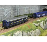 Train Auto-Couchettes, 2 voitures WR ex-CIWL, WL T2 et porte autos DD, SNCF/SNCB