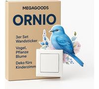 set de 3 autocollants muraux Oiseau Plante Fleur Décoration pour chambre d'enfant FR.