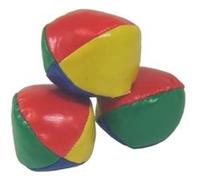 Set de 3 balles de jonglage - jonglerie / cirque - jeu d'adresse plein air multicolore G