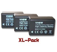 Set de 3 batteries 800mAh pour appareil photo Leica V-Lux 2, V-Lux 3, V-Lux 4 remplace Leica BP-DC9 / BP-DC9E